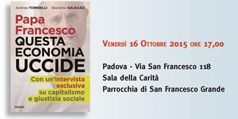 Presentazione del libro "Papa Francesco. Questa economia uccide"